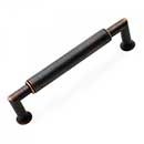 RK International [CP-881-VB] Solid Brass Cabinet Pull Handle - Cylinder Middle - Oversized - Valencia Bronze Finish - 5&quot; C/C - 5 19/32&quot; L