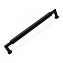 RK International [CP-882-BL] Solid Brass Cabinet Pull Handle - Cylinder Middle - Oversized - Flat Black Finish - 8&quot; C/C - 8 9/16&quot; L
