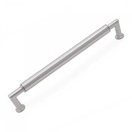 RK International [CP-882-P] Solid Brass Cabinet Pull Handle - Cylinder Middle - Oversized - Satin Nickel Finish - 8" C/C - 8 9/16" L