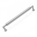 RK International [CP-882-P] Solid Brass Cabinet Pull Handle - Cylinder Middle - Oversized - Satin Nickel Finish - 8&quot; C/C - 8 9/16&quot; L