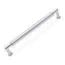 RK International [CP-882-PC] Solid Brass Cabinet Pull Handle - Cylinder Middle - Oversized - Polished Chrome Finish - 8" C/C - 8 9/16" L