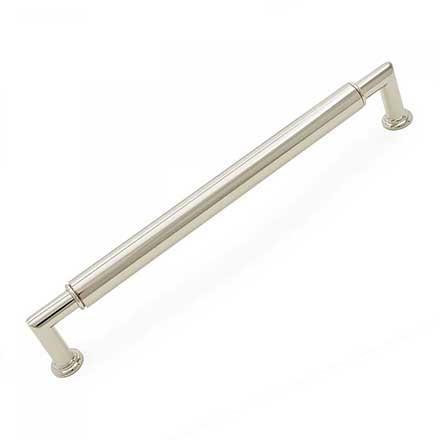 RK International [CP-882-PN] Solid Brass Cabinet Pull Handle - Cylinder Middle - Oversized - Polished Nickel Finish - 8" C/C - 8 9/16" L