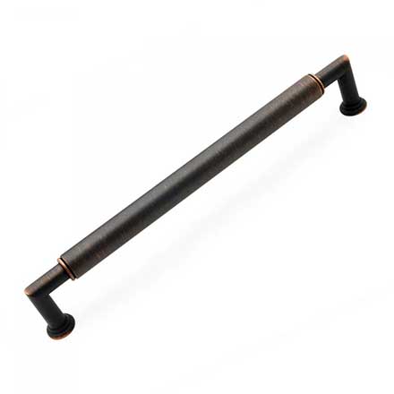 RK International [CP-882-VB] Solid Brass Cabinet Pull Handle - Cylinder Middle - Oversized - Valencia Bronze Finish - 8" C/C - 8 9/16" L