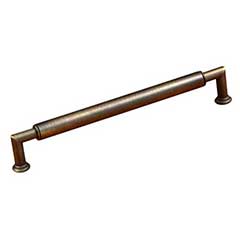 RK International [CP-879-AE] Solid Brass Cabinet Pull Handle - Cylinder Middle - Oversized - Antique English Finish - 10&quot; C/C - 10 5/8&quot; L