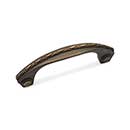 RK International [CP-5617-AE] Solid Brass Cabinet Pull Handle - Deco-Leaf Bow - Standard Size - Antique English Finish - 3&quot; C/C - 3 3/4&quot; L