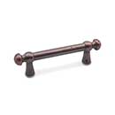 RK International [CP-20-DC] Solid Brass Cabinet Pull Handle - Distressed Decorative Rod - Standard Size - Distressed Copper Finish - 3&quot; C/C - 4 3/8&quot; L