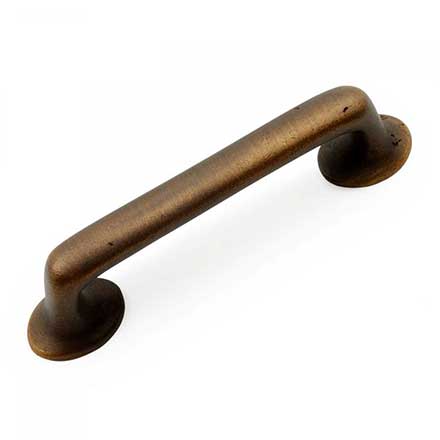 RK International [CP-809-AE] Solid Brass Cabinet Pull Handle - Distressed Rustic - Standard Size - Antique English Finish - 4" C/C - 5" L