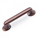 RK International [CP-809-DC] Solid Brass Cabinet Pull Handle - Distressed Rustic - Standard Size - Distressed Copper Finish - 4&quot; C/C - 5&quot; L