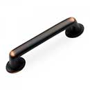 RK International [CP-809-VB] Solid Brass Cabinet Pull Handle - Distressed Rustic - Standard Size - Valencia Bronze Finish - 4" C/C - 5" L