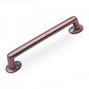 RK International [CP-810-DC] Solid Brass Cabinet Pull Handle - Distressed Rustic - Oversized - Distressed Copper Finish - 6&quot; C/C - 7 1/8&quot; L