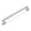 RK International [CP-811-P] Solid Brass Cabinet Pull Handle - Distressed Rustic - Oversized - Satin Nickel Finish - 8&quot; C/C - 9 1/8&quot; L