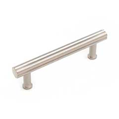 RK International [CP-845-P] Solid Brass Cabinet Pull Handle - Florian Series - Standard Size - Satin Nickel Finish - 96mm C/C - 5&quot; L