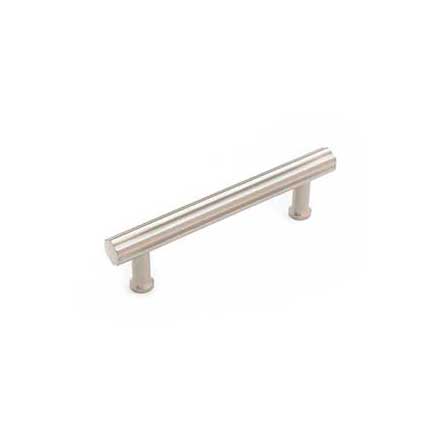 RK International [CP-845-P] Solid Brass Cabinet Pull Handle - Florian Series - Standard Size - Satin Nickel Finish - 96mm C/C - 5&quot; L