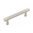 RK International [CP-845-P] Solid Brass Cabinet Pull Handle - Florian Series - Standard Size - Satin Nickel Finish - 96mm C/C - 5&quot; L