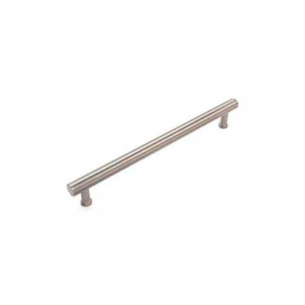 RK International [CP-847-P] Solid Brass Cabinet Pull Handle - Florian Series - Oversized - Satin Nickel Finish - 8&quot; C/C - 9 1/4&quot; L