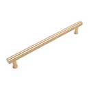 RK International [CP-847-SB] Solid Brass Cabinet Pull Handle - Florian Series - Oversized - Satin Brass Finish - 8" C/C - 9 1/4" L