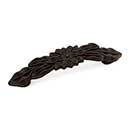 RK International [CP-82-RB] Solid Brass Cabinet Pull Handle - Flower - Standard Size - Oil Rubbed Bronze Finish - 3" C/C - 4 1/8" L