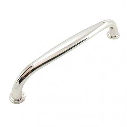 RK International [CP-627-PN] Die Cast Zinc Cabinet Pull Handle - Fullerton Series - Oversized - Polished Nickel Finish - 6&quot; C/C - 6 5/8&quot; L