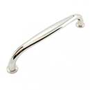 RK International [CP-627-PN] Die Cast Zinc Cabinet Pull Handle - Fullerton Series - Oversized - Polished Nickel Finish - 6&quot; C/C - 6 5/8&quot; L
