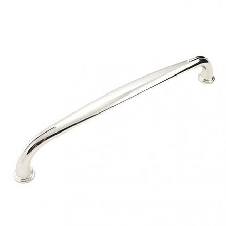 RK International [CP-628-PN] Die Cast Zinc Cabinet Pull Handle - Fullerton Series - Oversized - Polished Nickel Finish - 8&quot; C/C - 8 5/8&quot; L