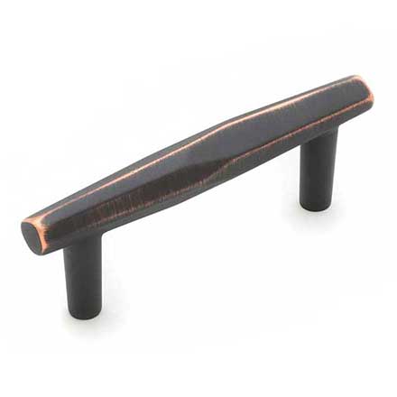 RK International [CP-825-VB] Solid Brass Cabinet Pull Handle - Gibraltar Series - Standard Size - Valencia Bronze Finish - 3" C/C - 4 3/16" L