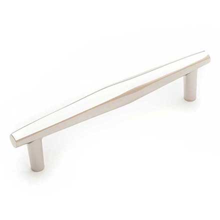 RK International [CP-826-PN] Solid Brass Cabinet Pull Handle - Gibraltar Series - Oversized - Polished Nickel Finish - 5" C/C - 6 3/16" L