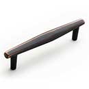 RK International [CP-826-VB] Solid Brass Cabinet Pull Handle - Gibraltar Series - Oversized - Valencia Bronze Finish - 5" C/C - 6 3/16" L