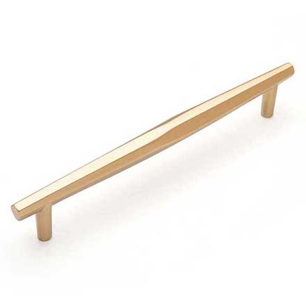RK International [CP-827-SB] Solid Brass Cabinet Pull Handle - Gibraltar Series - Oversized - Satin Brass Finish - 8&quot; C/C - 9 3/16&quot; L