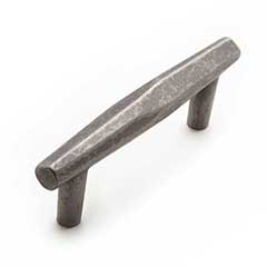 RK International [CP-825-WN] Solid Brass Cabinet Pull Handle - Gibraltar Series - Standard Size - Weathered Nickel Finish - 3&quot; C/C - 4 3/16&quot; L