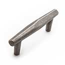 RK International [CP-825-WN] Solid Brass Cabinet Pull Handle - Gibraltar Series - Standard Size - Weathered Nickel Finish - 3" C/C - 4 3/16" L
