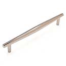 RK International [CP-827-PN] Solid Brass Cabinet Pull Handle - Gibraltar Series - Oversized - Polished Nickel Finish - 8" C/C - 9 3/16" L