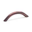 RK International [CP-3715-DC] Solid Brass Cabinet Pull Handle - Half Moon - Standard Size - Distressed Copper Finish - 3" C/C - 3 3/4" L