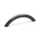 RK International [CP-3715-DN] Solid Brass Cabinet Pull Handle - Half Moon - Standard Size - Distressed Nickel Finish - 3" C/C - 3 3/4" L