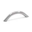 RK International [CP-3715-P] Solid Brass Cabinet Pull Handle - Half Moon - Standard Size - Satin Nickel Finish - 3" C/C - 3 3/4" L