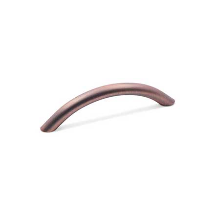 RK International [CP-3716-DC] Solid Brass Cabinet Pull Handle - Half Moon - Standard Size - Distressed Copper Finish - 3 1/2" C/C - 4 1/4" L