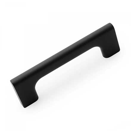RK International [CP-682-BL] Die Cast Zinc Cabinet Pull Handle - Hampton Series - Standard Size - Flat Black Finish - 96mm C/C - 4 1/2&quot; L