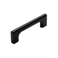 RK International [CP-682-BL] Die Cast Zinc Cabinet Pull Handle - Hampton Series - Standard Size - Flat Black Finish - 96mm C/C - 4 1/2&quot; L