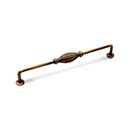 RK International [CP-3719-AE] Solid Brass Cabinet Pull Handle - Indian Drum - Oversized - Antique English Finish - 8&quot; C/C - 8 3/4&quot; L