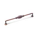 RK International [CP-3719-DC] Solid Brass Cabinet Pull Handle - Indian Drum - Oversized - Distressed Copper Finish - 8&quot; C/C - 8 3/4&quot; L