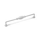 RK International [CP-3719-P] Solid Brass Cabinet Pull Handle - Indian Drum - Oversized - Satin Nickel Finish - 8&quot; C/C - 8 3/4&quot; L