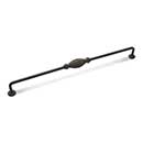 RK International [CP-3720-RB] Solid Brass Cabinet Pull Handle - Indian Drum - Oversized - Oil Rubbed Bronze Finish - 12" C/C - 12 3/4" L