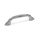 RK International [CP-853-P] Solid Brass Cabinet Pull Handle - Ornate Bow w/ Lines & Crosses - Standard Size - Satin Nickel Finish - 3" C/C - 4 1/4" L