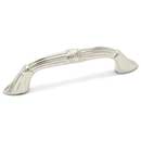 RK International [CP-854-PN] Solid Brass Cabinet Pull Handle - Ornate Bow w/ Lines & Crosses - Standard Size - Polished Nickel Finish - 3 1/2" C/C - 4 11/16" L
