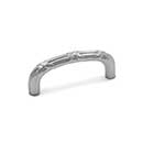 RK International [CP-856-P] Solid Brass Cabinet Pull Handle - Lines &amp; Crosses - Pewter Finish - 3 3/8&quot; L
