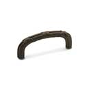 RK International [CP-856-RB] Solid Brass Cabinet Pull Handle - Lines &amp; Crosses - Standard Size - Oil Rubbed Bronze Finish - 3&quot; C/C - 3 3/8&quot; L