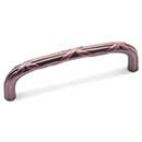 RK International [CP-857-DC] Solid Brass Cabinet Pull Handle - Lines &amp; Crosses - Oversized - Distressed Copper Finish - 5&quot; C/C - 5 3/8&quot; L