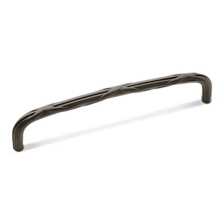 RK International [CP-858-RB] Solid Brass Cabinet Pull Handle - Lines &amp; Crosses - Oversized - Oil Rubbed Bronze Finish - 8" C/C - 8 3/8" L