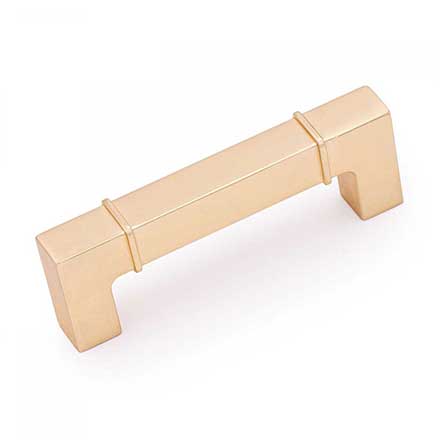 RK International [CP-631-SG] Die Cast Zinc Cabinet Pull Handle - Newbury Series - Standard Size - Satin Gold Finish - 96mm C/C - 4 3/8" L