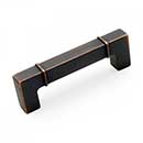 RK International [CP-631-VB] Die Cast Zinc Cabinet Pull Handle - Newbury Series - Standard Size - Valencia Bronze Finish - 96mm C/C - 4 3/8&quot; L