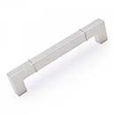 RK International [CP-632-P] Die Cast Zinc Cabinet Pull Handle - Newbury Series - Oversized - Satin Nickel Finish - 6" C/C - 6 9/16" L